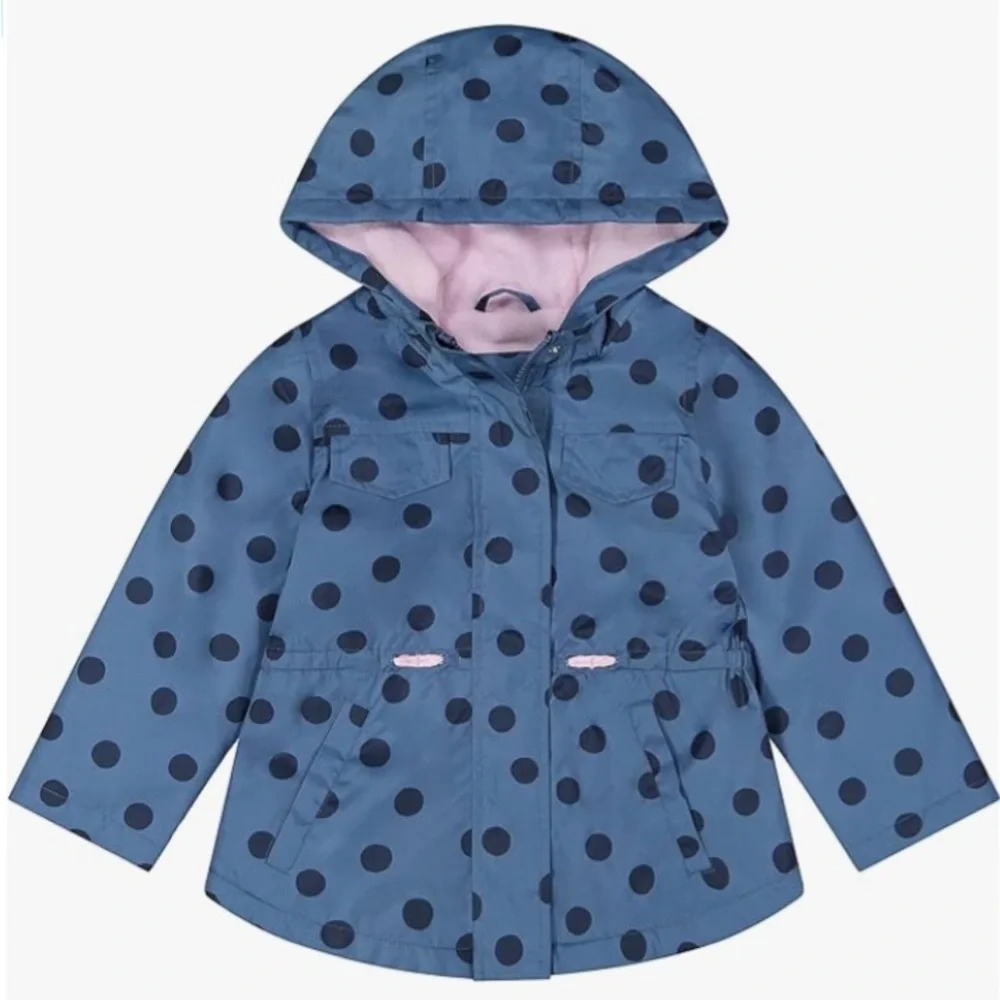EUC Toddler Girls 2T Midweight Fleece Lined Anorak Coat Jacket by Carter’s